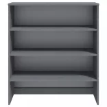 HAMAR sötétszürke tömör fenyőfa felső szekrény 90 x 30 x 100 cm