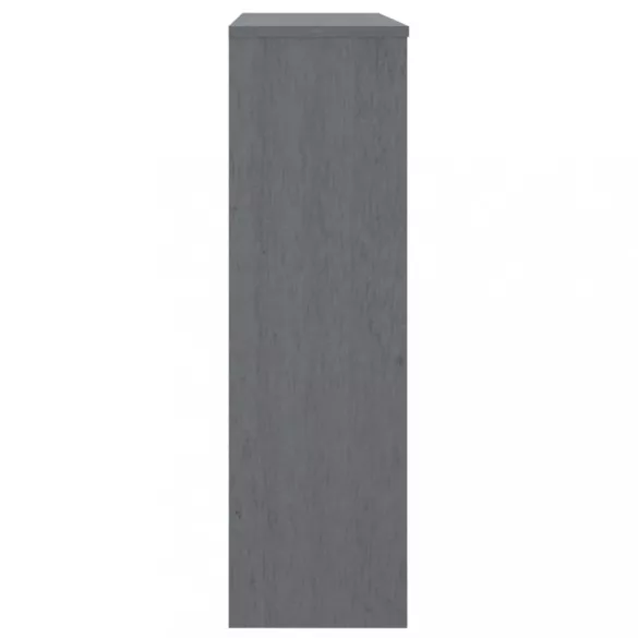 HAMAR sötétszürke tömör fenyőfa felső szekrény 90 x 30 x 100 cm