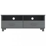 HAMAR sötétszürke tömör fenyőfa TV-szekrény 106 x 40 x 40 cm