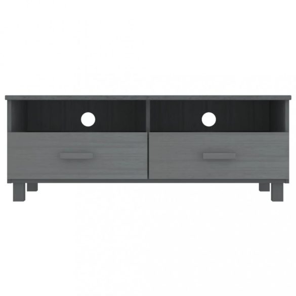 HAMAR sötétszürke tömör fenyőfa TV-szekrény 106 x 40 x 40 cm