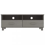 HAMAR világosszürke tömör fenyőfa TV-szekrény 106 x 40 x 40 cm