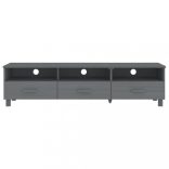 HAMAR sötétszürke tömör fenyőfa TV-szekrény 158 x 40 x 40 cm