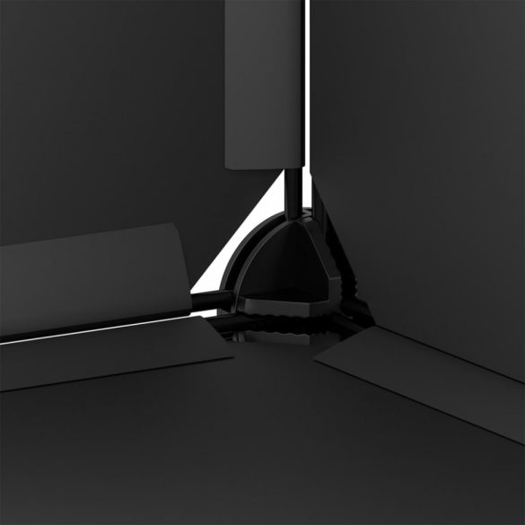 fekete polipropilén tárolókocka 6 db kockával