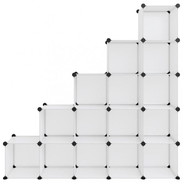átlátszó polipropilén tárolókocka 15 db kockával