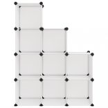 átlátszó polipropilén tárolókocka 9 db kockával