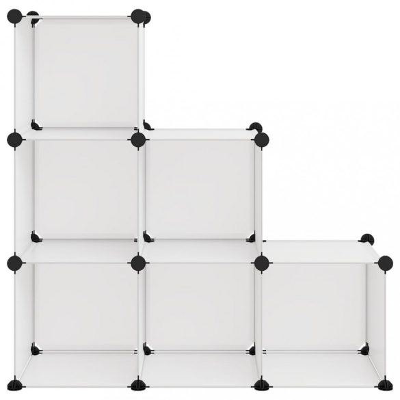 átlátszó polipropilén tárolókocka 6 db kockával