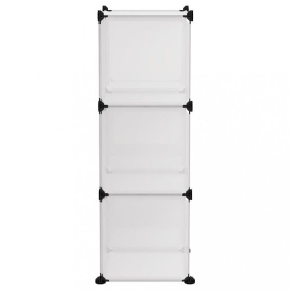 átlátszó polipropilén tárolókocka 6 db kockával