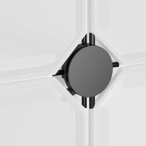 átlátszó PP tárolókocka-rendszerező 12 kockával és ajtókkal