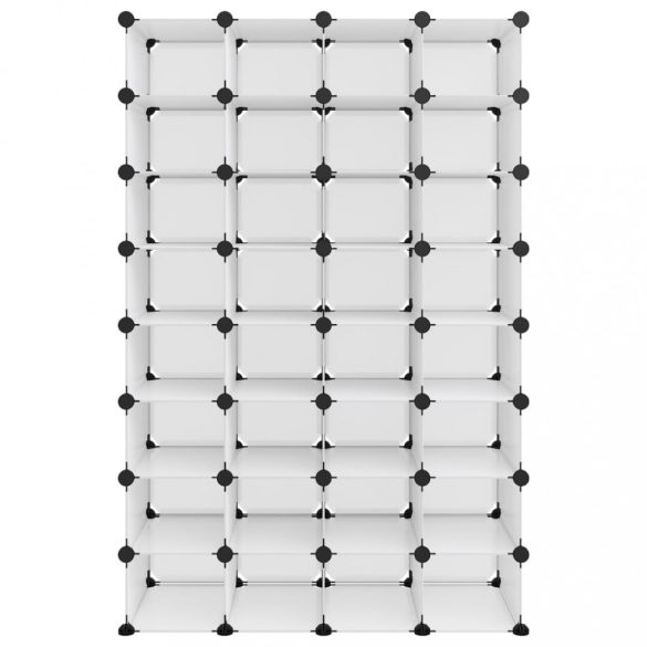 átlátszó polipropilén cipőtartó 93 x 36,5 x 140 cm