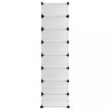 átlátszó polipropilén cipőtartó 93 x 36,5 x 140 cm