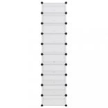 átlátszó polipropilén cipőtartó 44x32x174 cm