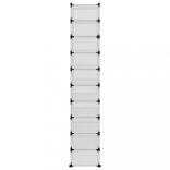 átlátszó polipropilén cipőtartó 44x32x174 cm