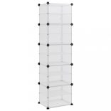 átlátszó polipropilén cipőtartó 44 x 31,5 x 153,5 cm