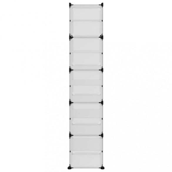 átlátszó polipropilén cipőtartó 44 x 31,5 x 153,5 cm