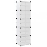 átlátszó polipropilén cipőtartó 44 x 31,5 x 153,5 cm