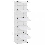 átlátszó polipropilén cipőtartó 44 x 31,5 x 153,5 cm