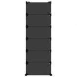 fekete polipropilén cipőtartó 94,5x36,5x106 cm