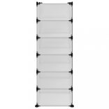 átlátszó polipropilén cipőtartó 94,5x36,5x106 cm