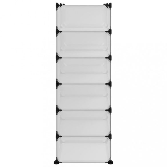 átlátszó polipropilén cipőtartó 94,5x36,5x106 cm