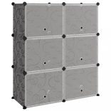 fekete polipropilén cipőtartó 84,5 x 31 x 93,5 cm