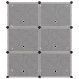 fekete polipropilén cipőtartó 84,5 x 31 x 93,5 cm