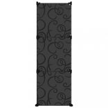 fekete polipropilén cipőtartó 84,5 x 31 x 93,5 cm