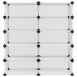 átlátszó polipropilén cipőtartó 84x32x88,5 cm