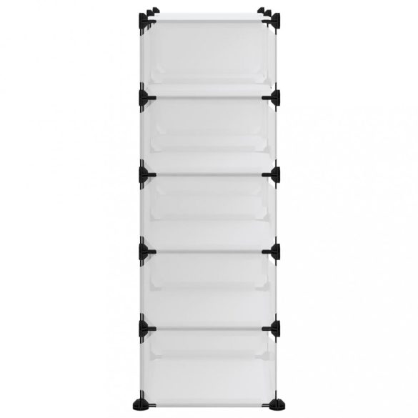 átlátszó polipropilén cipőtartó 84x32x88,5 cm