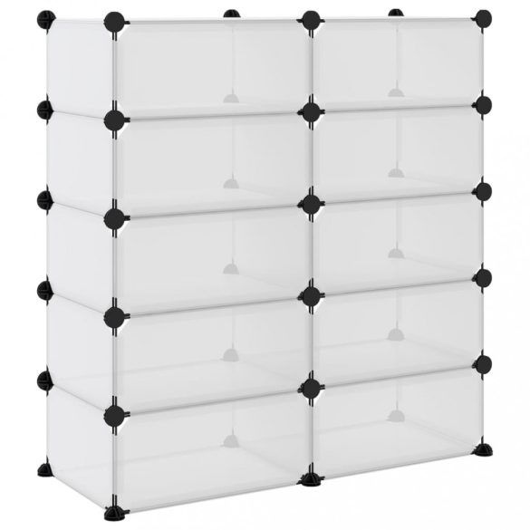 átlátszó polipropilén cipőtartó 84x32x88,5 cm