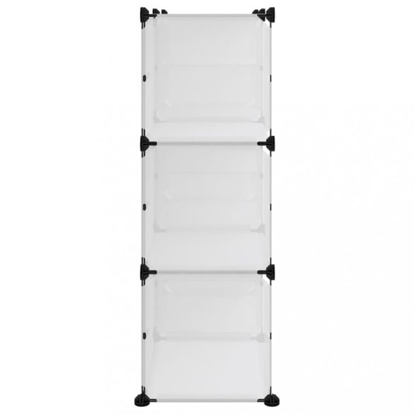 átlátszó polipropilén cipőtartó 84 x 31,5 x 93 cm