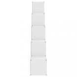 fehér polipropilén tárolókocka gyerekeknek 15 kockával