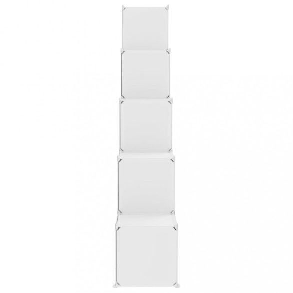 fehér polipropilén tárolókocka gyerekeknek 15 kockával