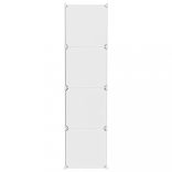 gyerek kocka alakú tárolószekrény 10 fehér PP kockával