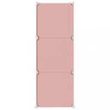 rózsaszín polipropilén tárolókocka gyerekeknek 6 kockával