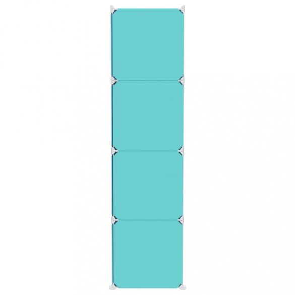 zöld polipropilén tárolókocka gyerekeknek 12 kockával