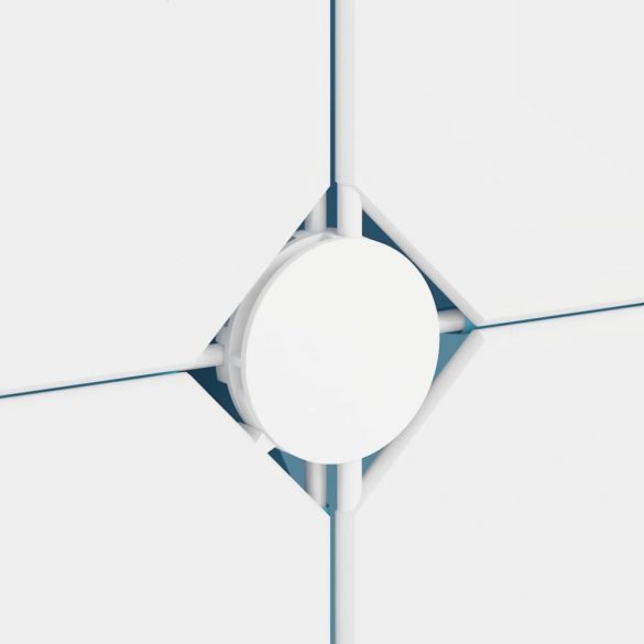 zöld polipropilén tárolókocka gyerekeknek 12 kockával