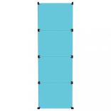 kék polipropilén tárolókocka gyerekeknek 12 kockával