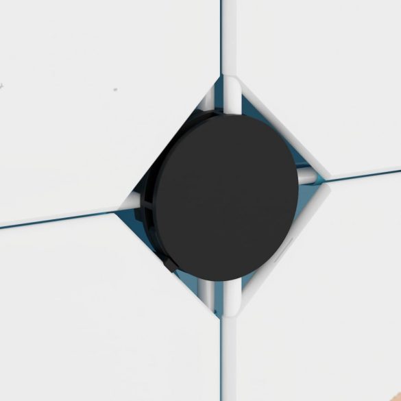 kék polipropilén tárolókocka gyerekeknek 12 kockával