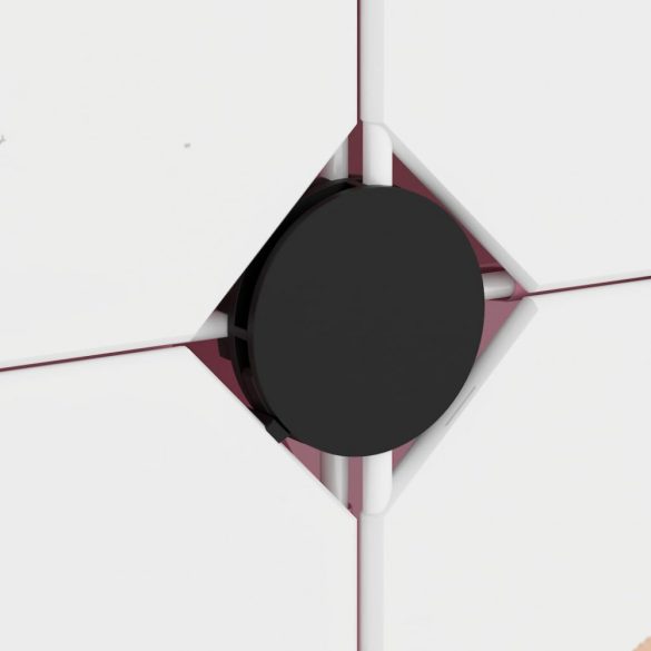 rózsaszín polipropilén tárolókocka gyerekeknek 12 kockával