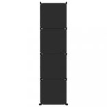 fekete polipropilén tárolókocka gyerekeknek 10 kockával