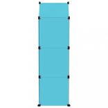 kék polipropilén tárolókocka gyerekeknek 8 kockával