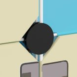 kék polipropilén tárolókocka gyerekeknek 8 kockával