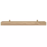 2 db tömör tíkfa falipolc 110 x 15 x 6 cm