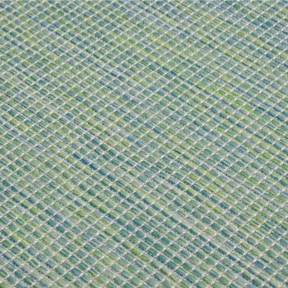 türkizkék lapos szövésű kültéri szőnyeg 160 x 230 cm