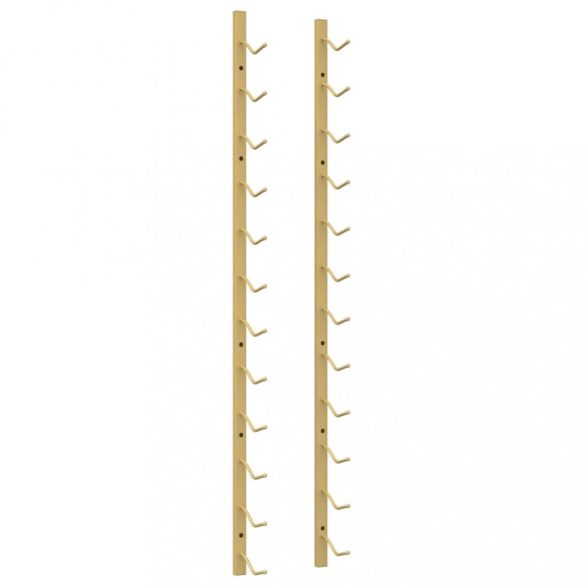 arany vas falra szerelhető bortartó állvány 12 palacknak