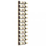 arany vas falra szerelhető bortartó állvány 12 palacknak