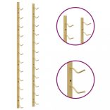 arany vas falra szerelhető bortartó állvány 12 palacknak