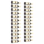 2 db fehér vas falra szerelhető bortartó állvány 12 palacknak