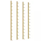 2 db arany vas falra szerelhető bortartó állvány 12 palacknak