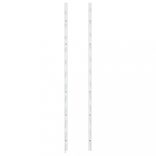 fehér vas falra szerelhető bortartó állvány 24 palacknak